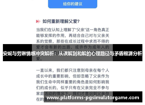 安妮与劳琳情感冲突解析：从误解到和解的心理路径与矛盾根源分析